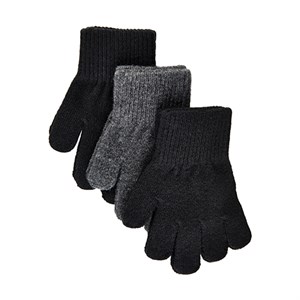 Mikk-Line - Magic Gloves 3 Pack, Black/Antrazite/Black
